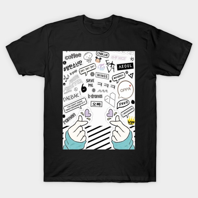 Kpop Screen T-Shirt by elisa88
